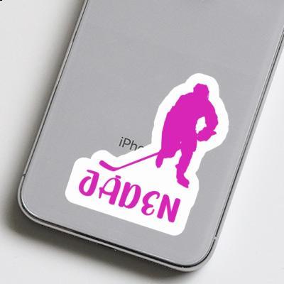 Hockey Player Sticker Jaden Image