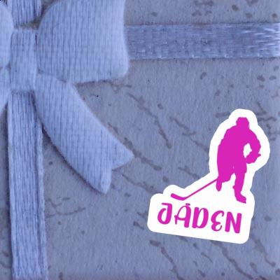 Hockey Player Sticker Jaden Notebook Image