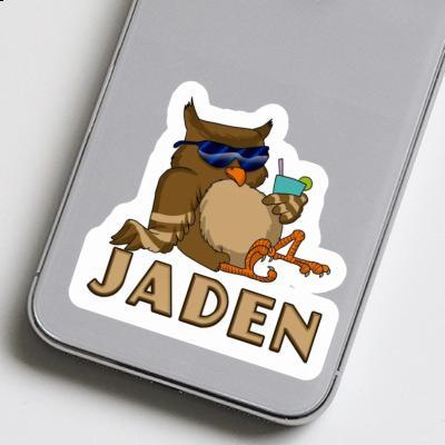 Cool Owl Sticker Jaden Notebook Image