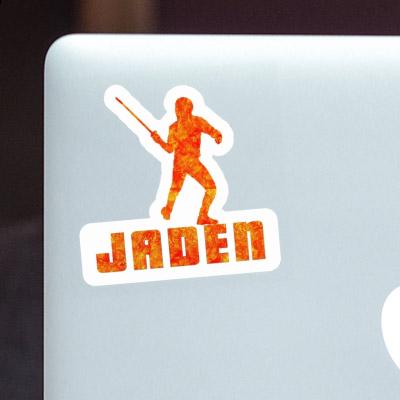 Jaden Sticker Fencer Laptop Image