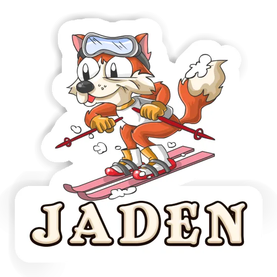 Sticker Skier Jaden Notebook Image