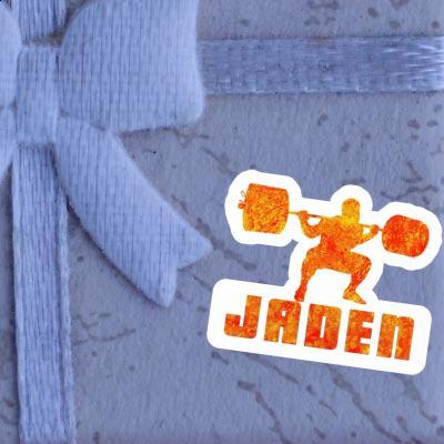 Jaden Sticker Weightlifter Laptop Image