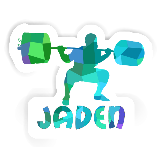 Sticker Weightlifter Jaden Laptop Image