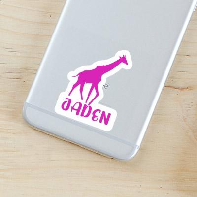 Jaden Autocollant Girafe Notebook Image