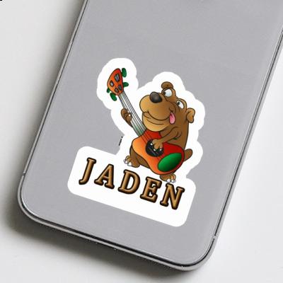 Sticker Jaden Guitar Dog Notebook Image