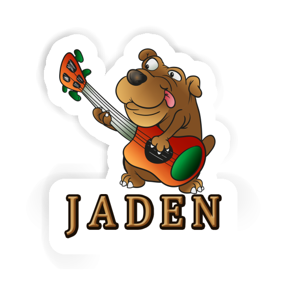 Sticker Jaden Guitar Dog Gift package Image