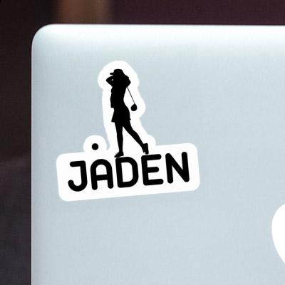 Golferin Aufkleber Jaden Laptop Image