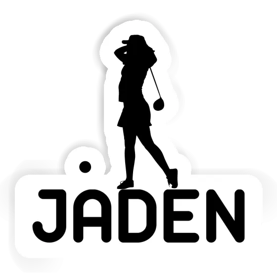 Golferin Aufkleber Jaden Image