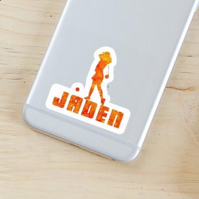 Sticker Golfer Jaden Notebook Image