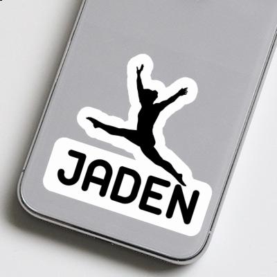 Gymnast Sticker Jaden Laptop Image