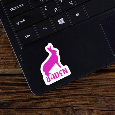 Rabbit Sticker Jaden Laptop Image