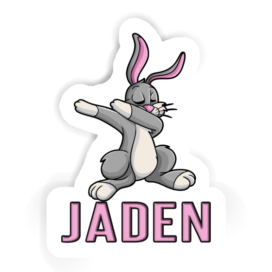 Sticker Jaden Dabbing Rabbit Laptop Image