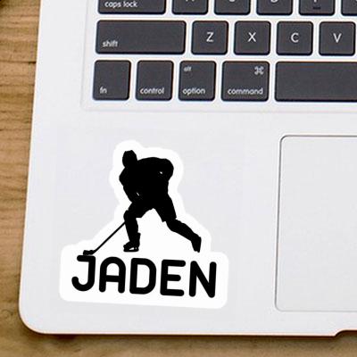 Jaden Aufkleber Eishockeyspieler Laptop Image