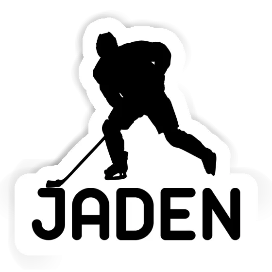 Jaden Aufkleber Eishockeyspieler Image