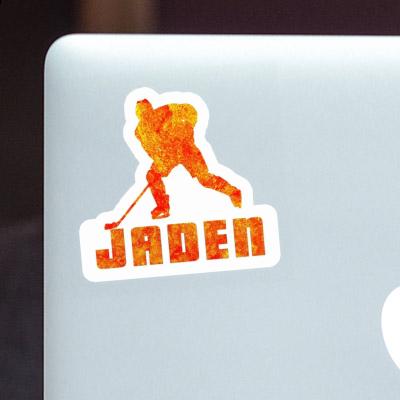 Sticker Hockey Player Jaden Notebook Image