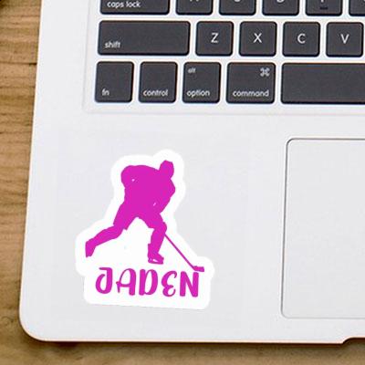 Hockey Player Sticker Jaden Gift package Image