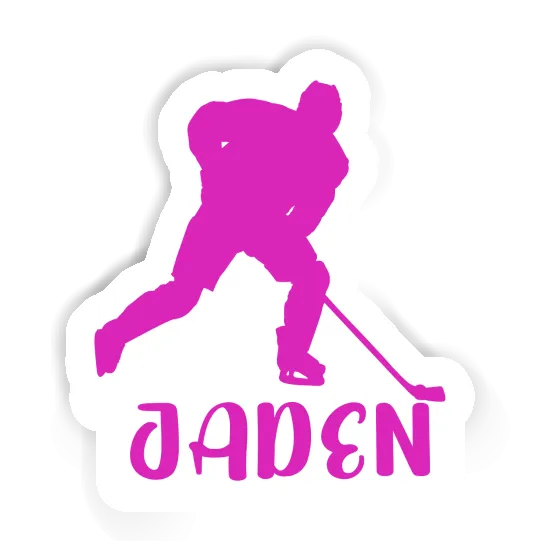 Hockey Player Sticker Jaden Laptop Image