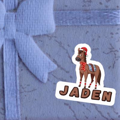 Autocollant Cheval de Noël Jaden Gift package Image