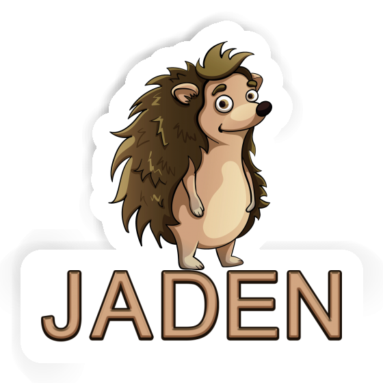 Jaden Sticker Hedgehog Notebook Image