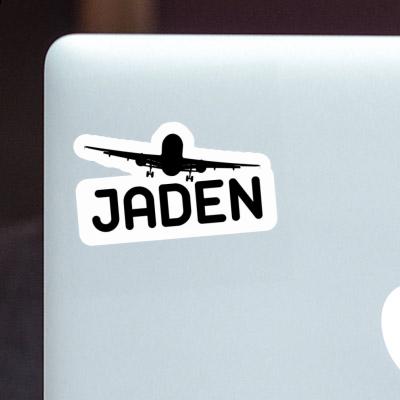 Sticker Jaden Airplane Notebook Image