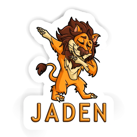 Dabbing Lion Sticker Jaden Gift package Image