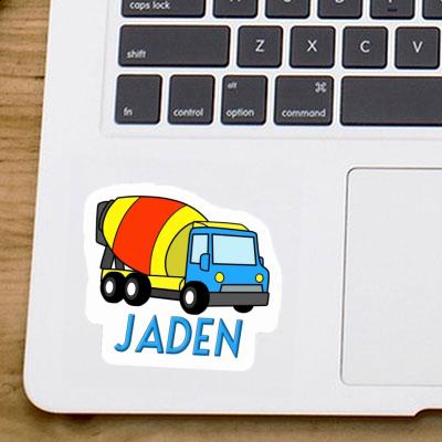 Sticker Jaden Mixer Truck Notebook Image