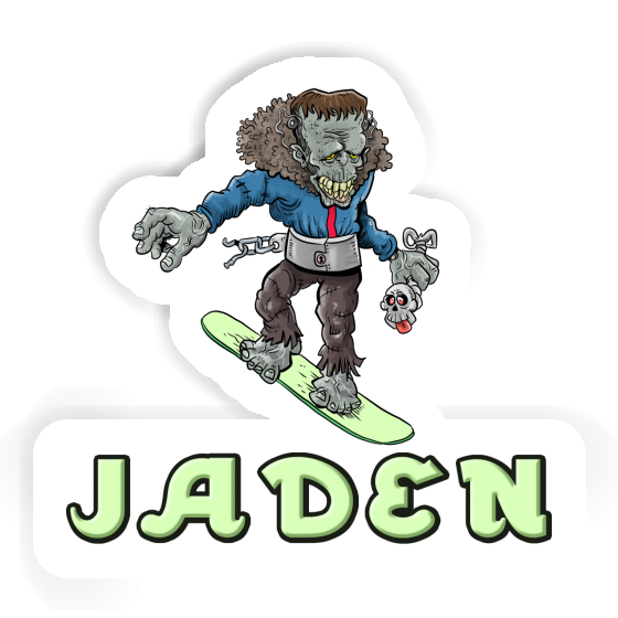 Autocollant Snowboardeur Jaden Gift package Image