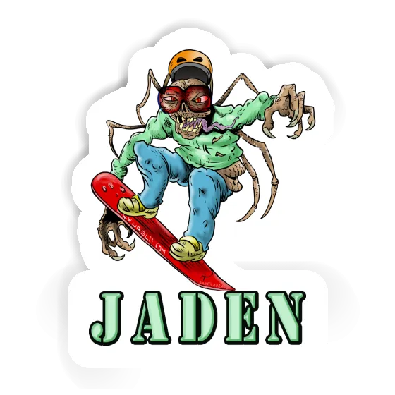 Snowboarder Aufkleber Jaden Image