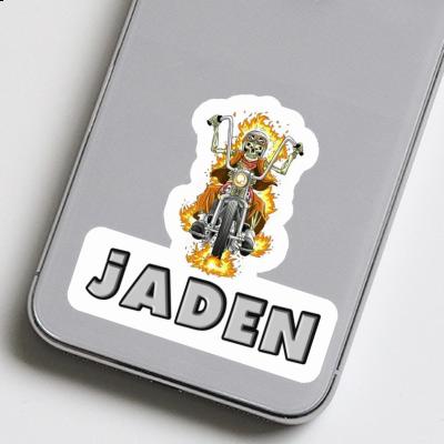 Jaden Sticker Motorbike Rider Laptop Image