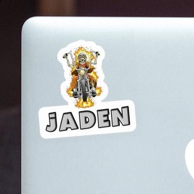 Jaden Sticker Motorbike Rider Laptop Image