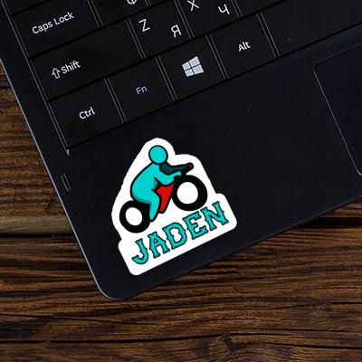 Motorbike Driver Sticker Jaden Notebook Image