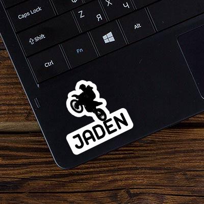 Sticker Motocross Rider Jaden Notebook Image