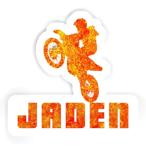 Jaden Autocollant Motocrossiste Image