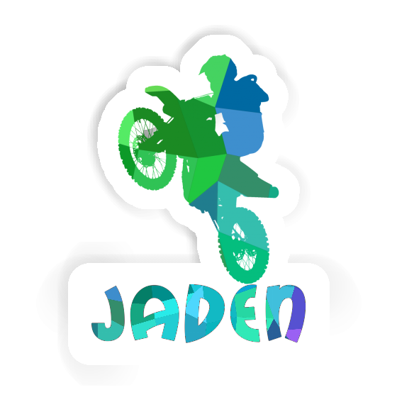 Jaden Sticker Motocross Rider Laptop Image