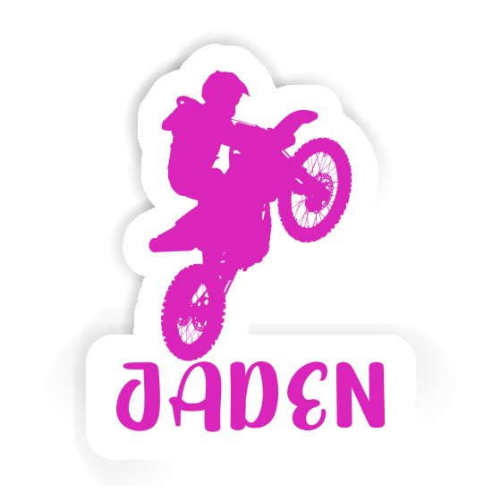 Jaden Sticker Motocross Rider Notebook Image