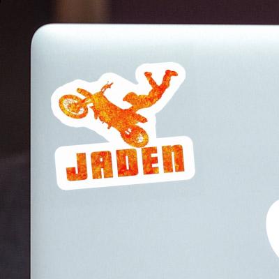 Jaden Sticker Motocross Rider Laptop Image