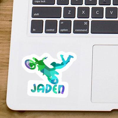 Sticker Jaden Motocross Rider Laptop Image