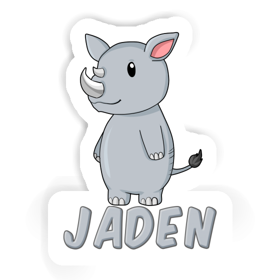 Jaden Sticker Rhinoceros Notebook Image