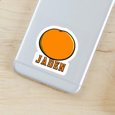 Orange Sticker Jaden Laptop Image