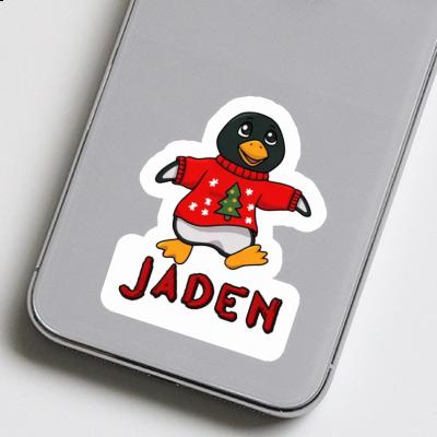 Jaden Sticker Christmas Penguin Notebook Image