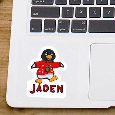 Jaden Sticker Christmas Penguin Notebook Image