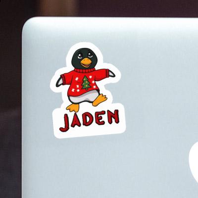 Jaden Sticker Christmas Penguin Gift package Image