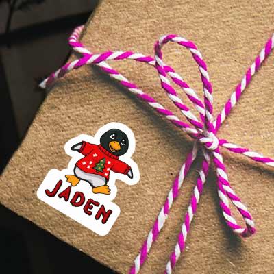 Jaden Sticker Christmas Penguin Gift package Image