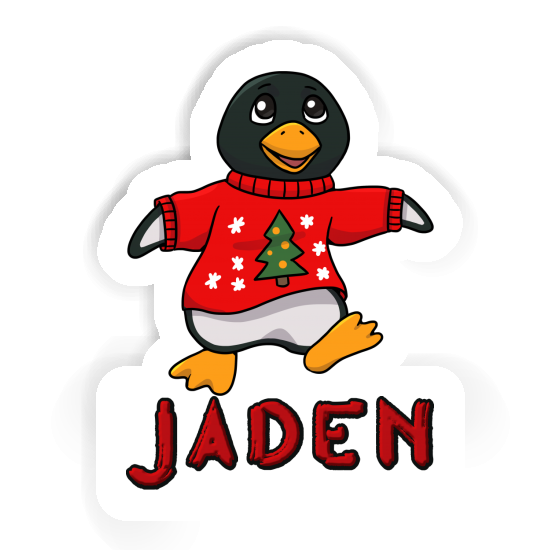 Aufkleber Weihnachtspinguin Jaden Gift package Image