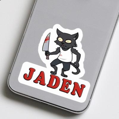 Jaden Sticker Psycho Cat Image