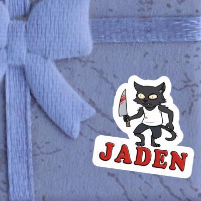 Jaden Sticker Psycho Cat Notebook Image