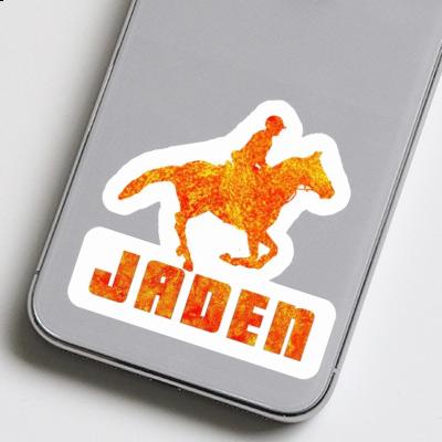 Jaden Sticker Horse Rider Laptop Image