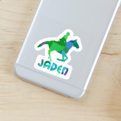 Sticker Horse Rider Jaden Laptop Image