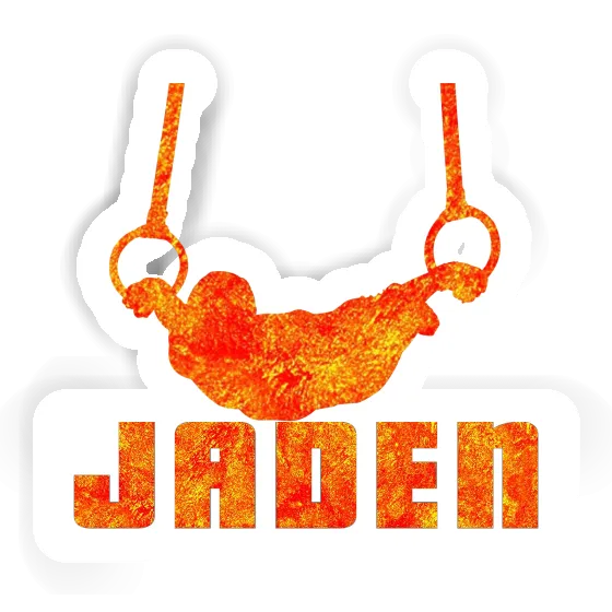 Jaden Sticker Ring gymnast Laptop Image