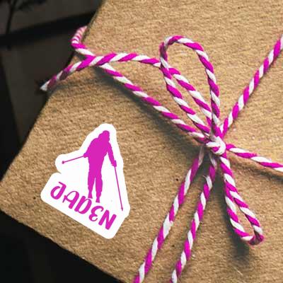 Aufkleber Skifahrerin Jaden Gift package Image